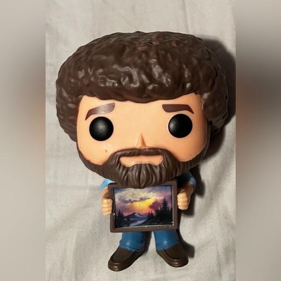 Bob Ross w/Raccoon Funko - Picture 2 of 4